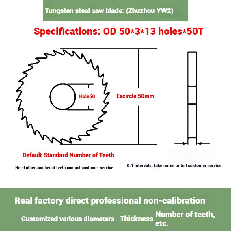 1142-Tungsten steel saw blade milling cutter ebony circular saw blade integral tungsten carbide saw blade outer diameter 20/30/40/60/80/100 Shandong Denso Pricision Tools Co.,Ltd.